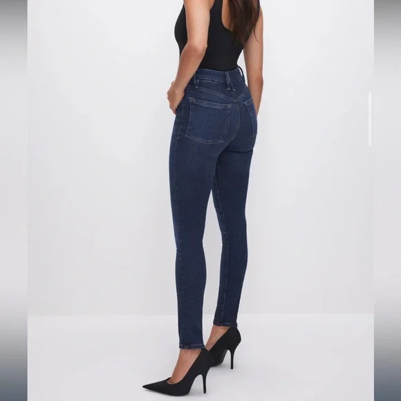 Good American POWER STRETCH PULL-ON SKINNY JEANS L - Picture 9 of 13